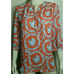 Umgee + Print Tunic Top 1XL